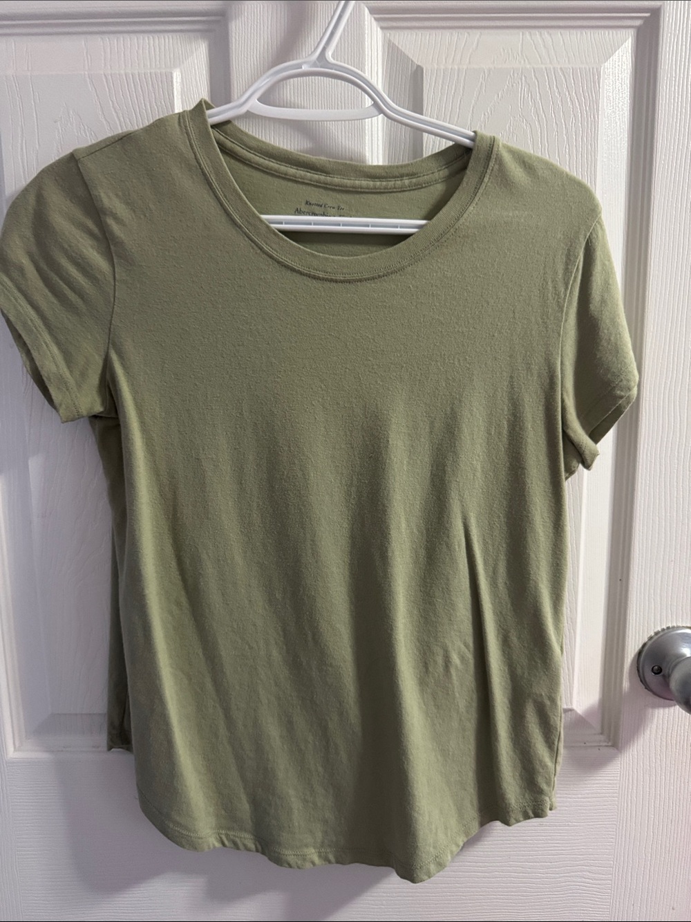 Abercrombie & Fitch Olive Green Short Sleeve Crew Tee